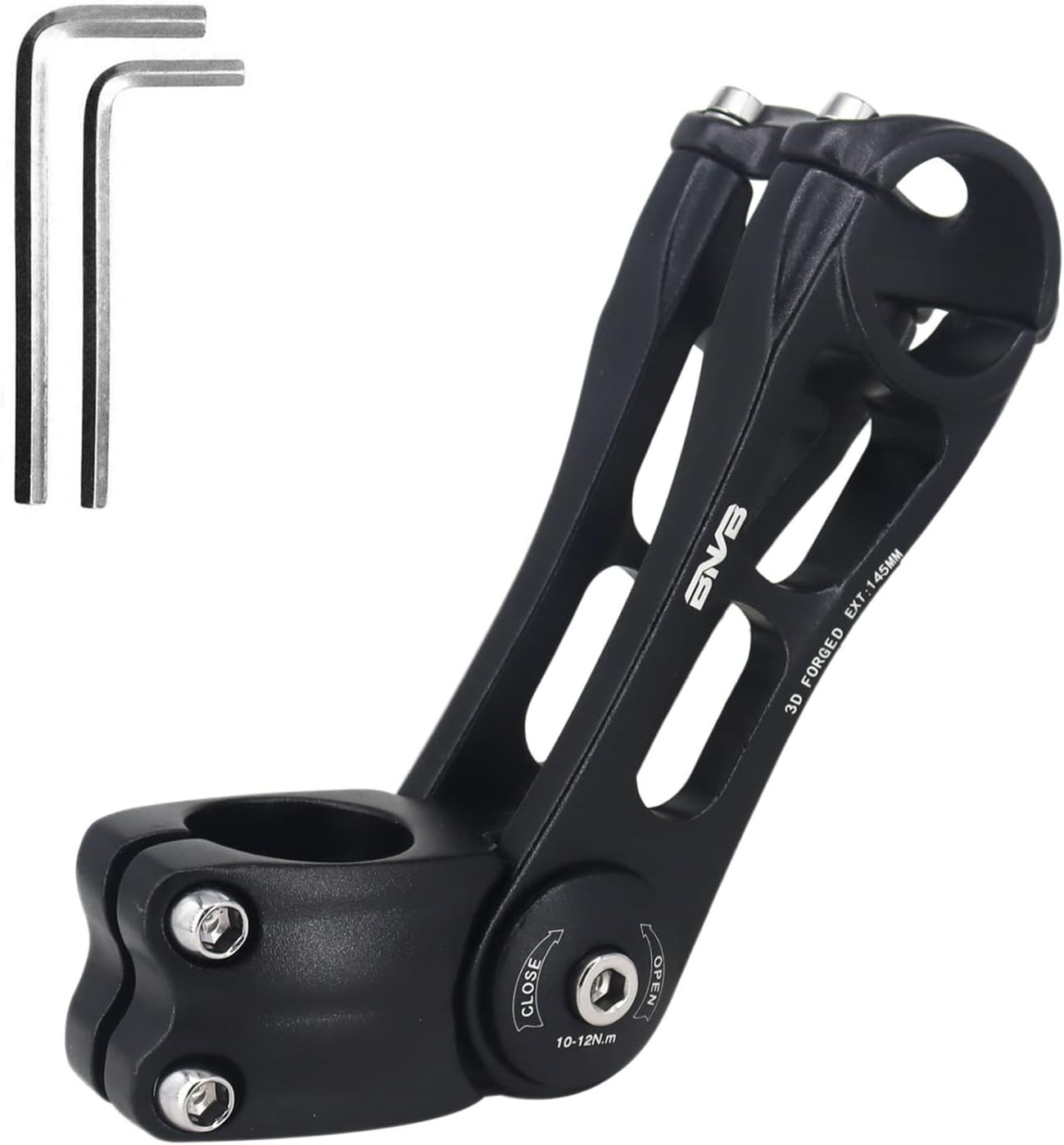 Adjustable 31.8mm MTB Bike Stem - 90/110/145mm Aluminum Rise