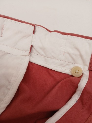 M&S Men's W38 Chinos Shorts With Flexi Waist 100% Cotton in Rose Colour Leg 10". - Picture 5 of 20