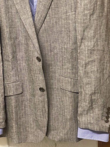 FELLINI Menswear 2Buttons Notched Linen Blazer Mens UK40R- EUR/50/U.S/40R” - Picture 23 of 24