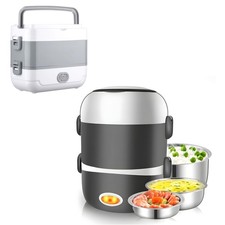 200W 2L Electric Heating Lunch Box Portable Multi-Layer  Food Heater for Office