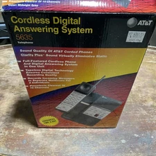 Vintage AT&T 5635 Cordless Telephone In Original Packaging W/Manuals