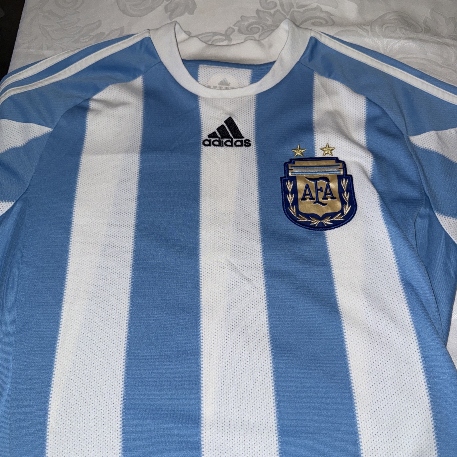 Adidas Argentina Home Football Soccer Shirt Jersey Sz S Messi. Player 10