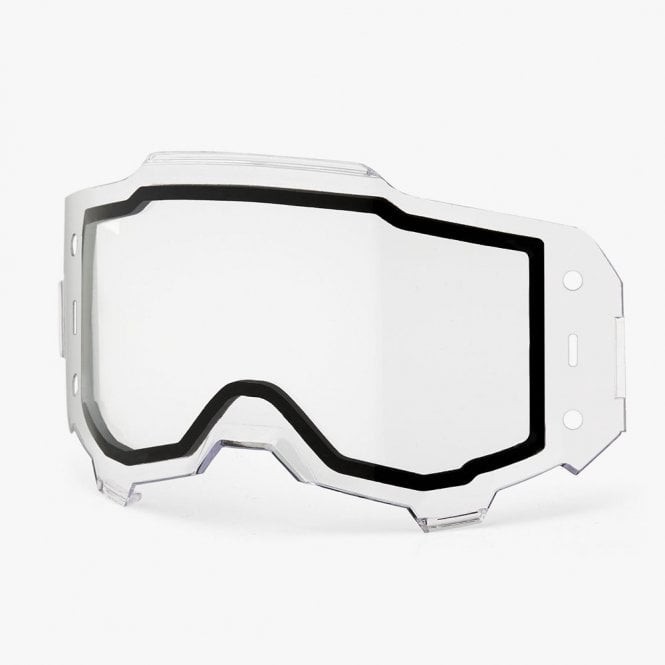 100% Armega Goggles Lens - FORECAST Dual/Enduro (Clear)