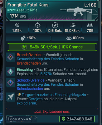 (PC,Xbox,PS) Borderlands 4 - Modded Frangible Fatal Kaos 17m DPS