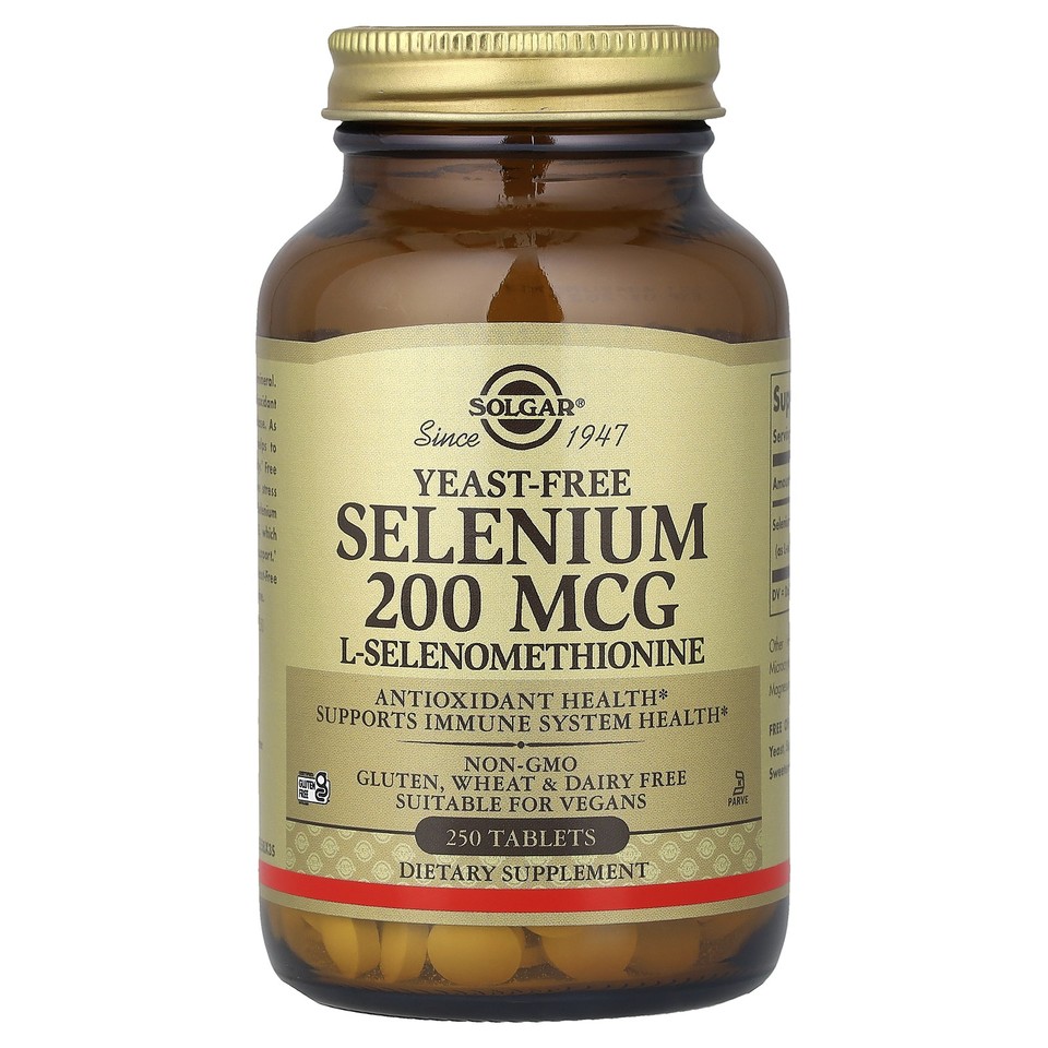 Selenium, Yeast-Free, 200 mcg, 250 Tablets