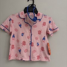 Wonder Nation New Girls Pink Top And Pants Pajama Set With Eyemask Size 4-5