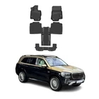 OMAC Floor Mats Liner for Mercedes GLS Class X167 2020-26 6 Passenger Black 4Pcs