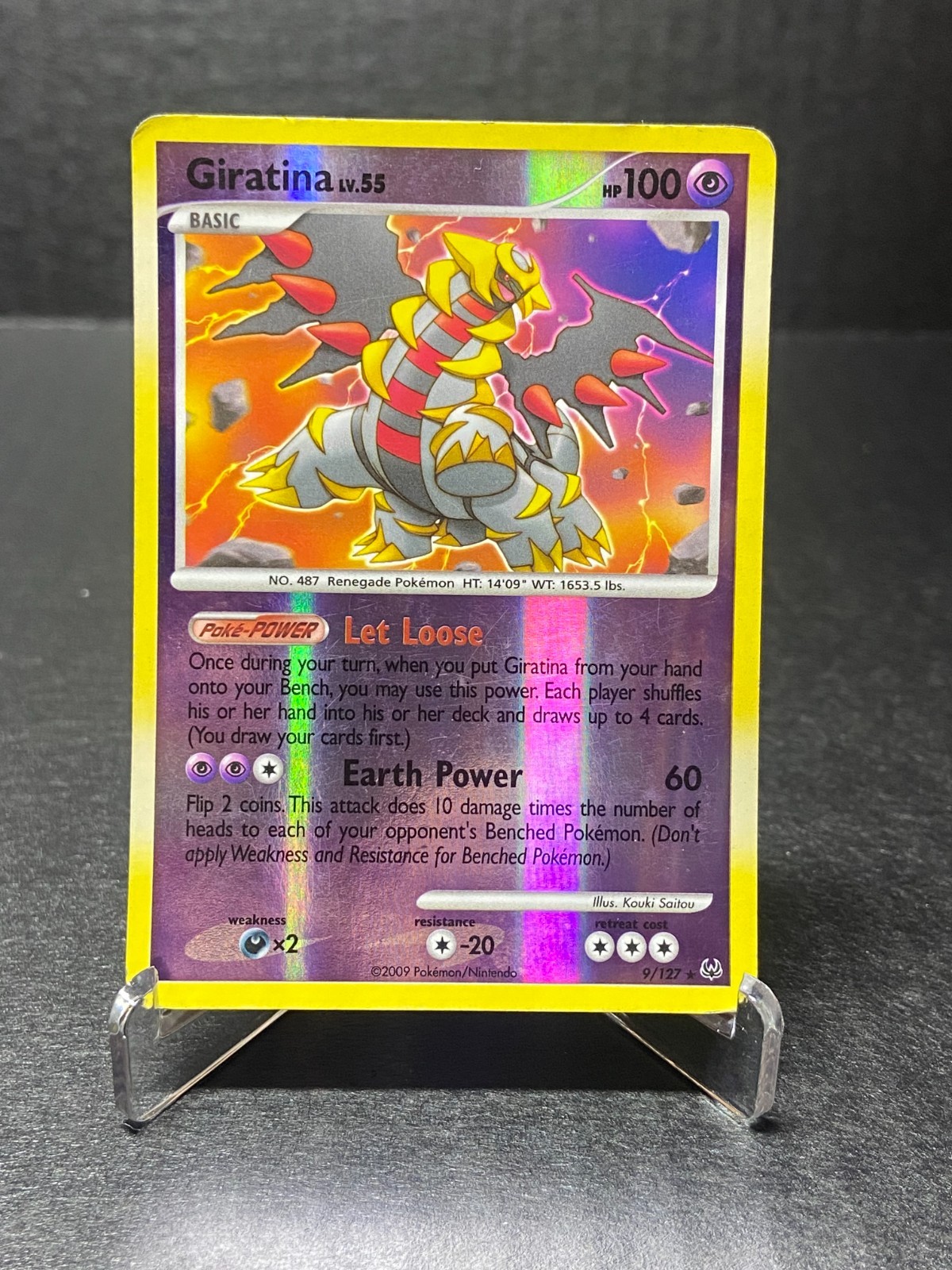 Giratina Lv. 55 9/127 Reverse Holo Foil Rare Platinum 2009 Pokemon Card