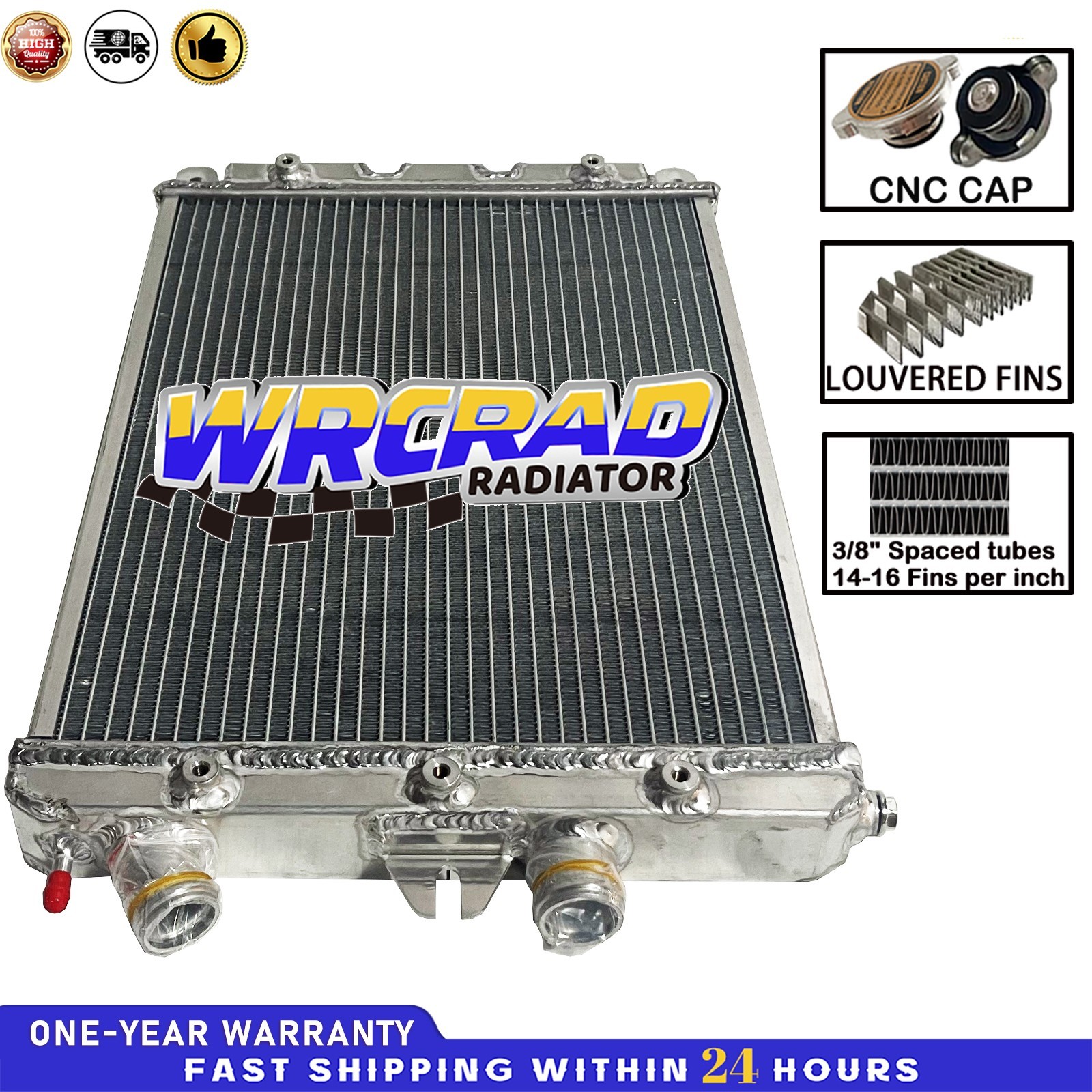 Left Aluminum Radiator Fit 2000-2006 Ferrari 360 3.6L W/O Sensor hole NO Sensor