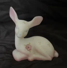 Fenton Berries and Blossom Hand Painter Deer Figurine