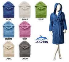 Accappatoio spugna 340gr cotone uomo/donna con cappuccio S-M-L-XL-XXL mod.ACTIVE