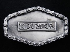RH13160 NOS VINTAGE 1974  HONDA  MOTORCYCLE ADVERTISEMENT BELT BUCKLE