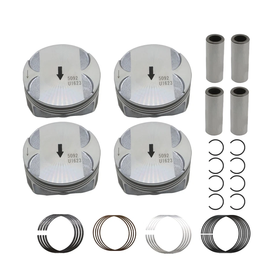 4X Pistons & Rings For 2010-17 Chevy Equinox GMC Terrain Buick 2.4L 12578324 - Изображение 2 из 4