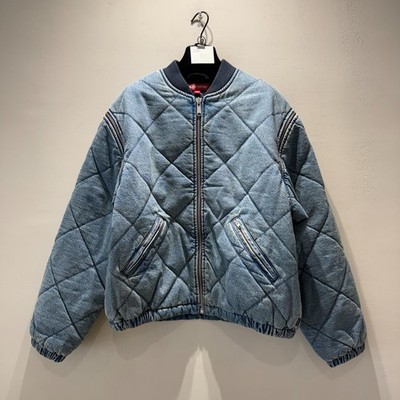 Supreme Zip Off Sleeve Quilted Bomber Jacket Denim - 25FW # | eBay