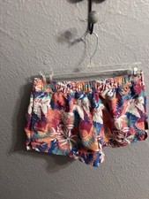 Pantaloncini donna Patagonia taglia small nylon floreale Wild Waratah Reef rosa