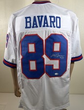 MARK BAVARO signed Pro Style Football Jersey JSA Holo