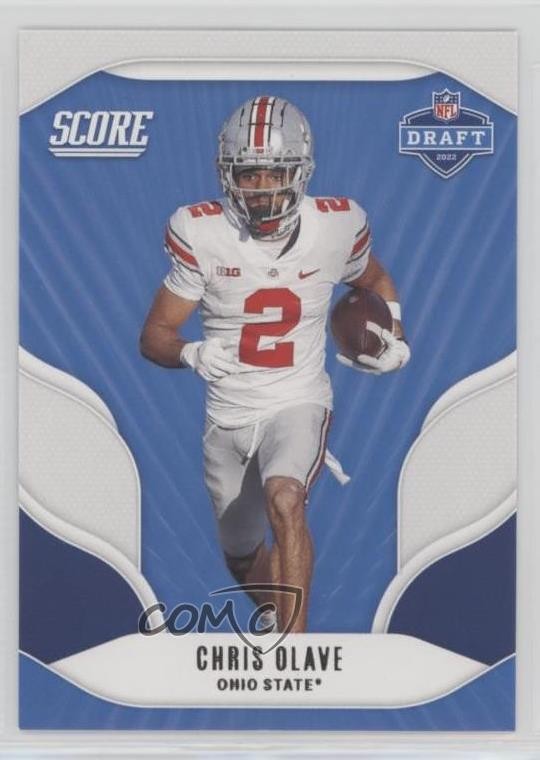 2022 Score NFL Draft Chris Olave #D10 Rookie RC 10qk