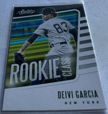 2021 Panini Absolute Baseball Deivi Garcia New York Yankees Rookie Class Green
