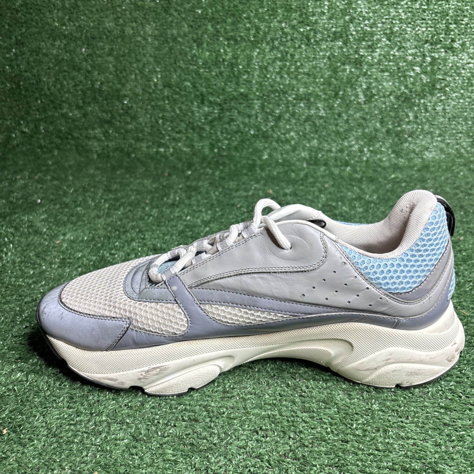 Dior B22 Reflective Trainers Size 46 / US 13 - White Blue Gray image 7