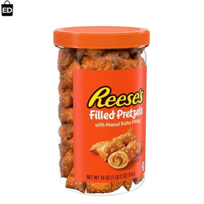   New Reeses PB&J Strawberry Peanut Butter Crunchy Filled Pretzels Bag 18oz
