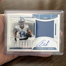 Amon-Ra St. Brown - 2025 National Treasures - Colossal Signatures - /49 - Lions