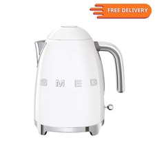 Smeg 7-Cup Retro Style Electric Kettle 1.7L White Auto Shut-Off KLF03PUS, New