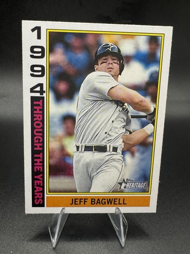 2025 Topps Heritage JEFF BAGWELL Through The Years Insert Astros - 第 1/2 張圖片
