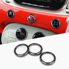 Zierleiste für die Tasten im Instrumentenbrett Für Fiat 500 2011-2023 Kohlefaser