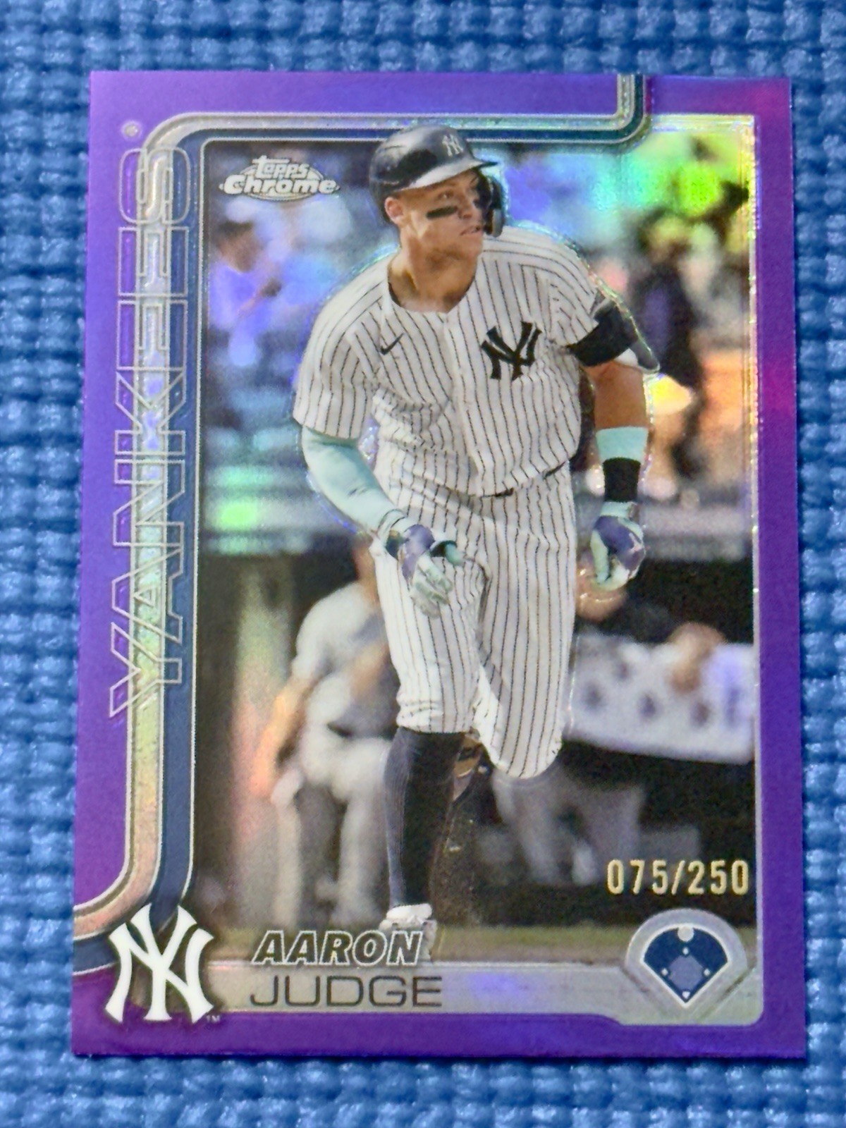 2025 Topps Chrome - Aaron Judge #99 Purple Refractor /250 Yankees MVP BUYBACK