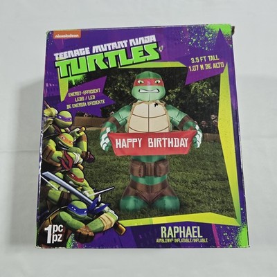 Teenage Mutant Ninja Turtles Inflatable Raphael  HAPPY BIRTHDAY  TMNT