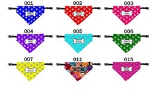 Personalized Dog Bandana Colorful desings Bows Flowers Donuts