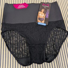 New Maidenform womens Tame Your Tummy Lace Thong Panties, Firm Control Shapewear