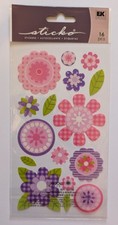 Pink Buttercups Flowers Scrapbooking Stickers By Sticko Rare