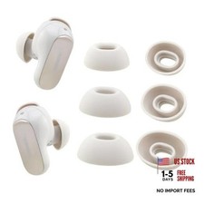 Replacement Silicone Ear Tips for Bose QuietComfort Ultra Assorted S/M/L White