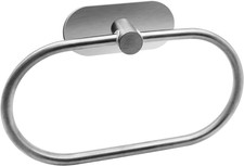 Self Adhesive Towel Ring, Brushed Nickel Adhesive Hand Towel Holder Stainless St