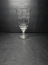 Rock Sharpe Iced Tea Glass, Floral 6" Glassware, 3005-17 USA, Replacement Glass