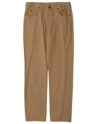 Lee Herren Chicago Straight Freizeithose W32 L32 Beige Baumwolle BY15