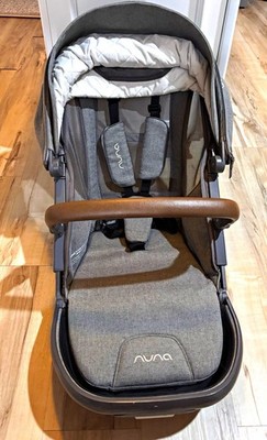 Nuna Demi Grow Additional Sibling Stroller Seat w/ Canopy 5-Point Harness Gray