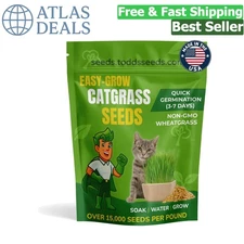 1lb Organic Non-GMO Cat Grass - Pet-Safe, Fresh Wheatgrass for Healthy Cats