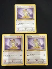 Pokemon TCG Cards 1st Edition Meowth(x3) 56/64 Jungle LP/MP ALL THREE CARDS