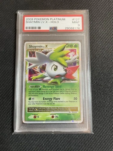 2009 Pokemon Platinum 127/127 Holo Shaymin LV.X PSA 9 Mint