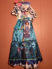 New Disney Encanto Mirabel Madrigal Dress Costume Dress up Fits Sizes 4-6x