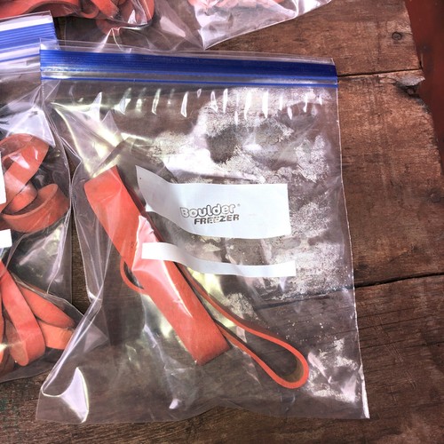 Big Lot (Approx 10LBS) Large Red Keener Rubber Bands Assorted Widths & Lengths - Picture 10 of 10