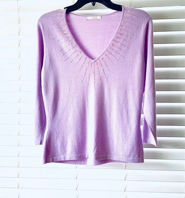 purple sequin sweater