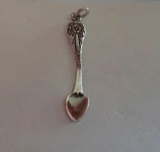 20% off sale Sterling Silver 3D 30x5mm Kitchen Food Utensil Fancy Spoon 