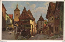 CPA Rothenburg Alter Hauser Winkel liebe gute alte Zeit GERMANY (1074999)