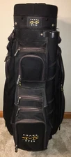 Vintage Snake Eyes Golf Bag Black 8 Way with Strap