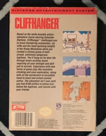 Cliffhanger NES CIB Nintendo Entertainment System Complete Game In Box