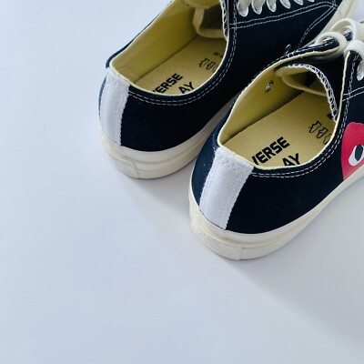 COMME DES GARCONS CDG PLAY CONVERSE BLACK LOW UNISEX AZ-K111-001-1