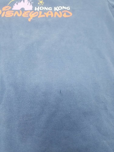 Hong Kong Disneyland Womens Blue Short Sleeve T-Shirt Size Large Donald Duck (x - Picture 3 of 5